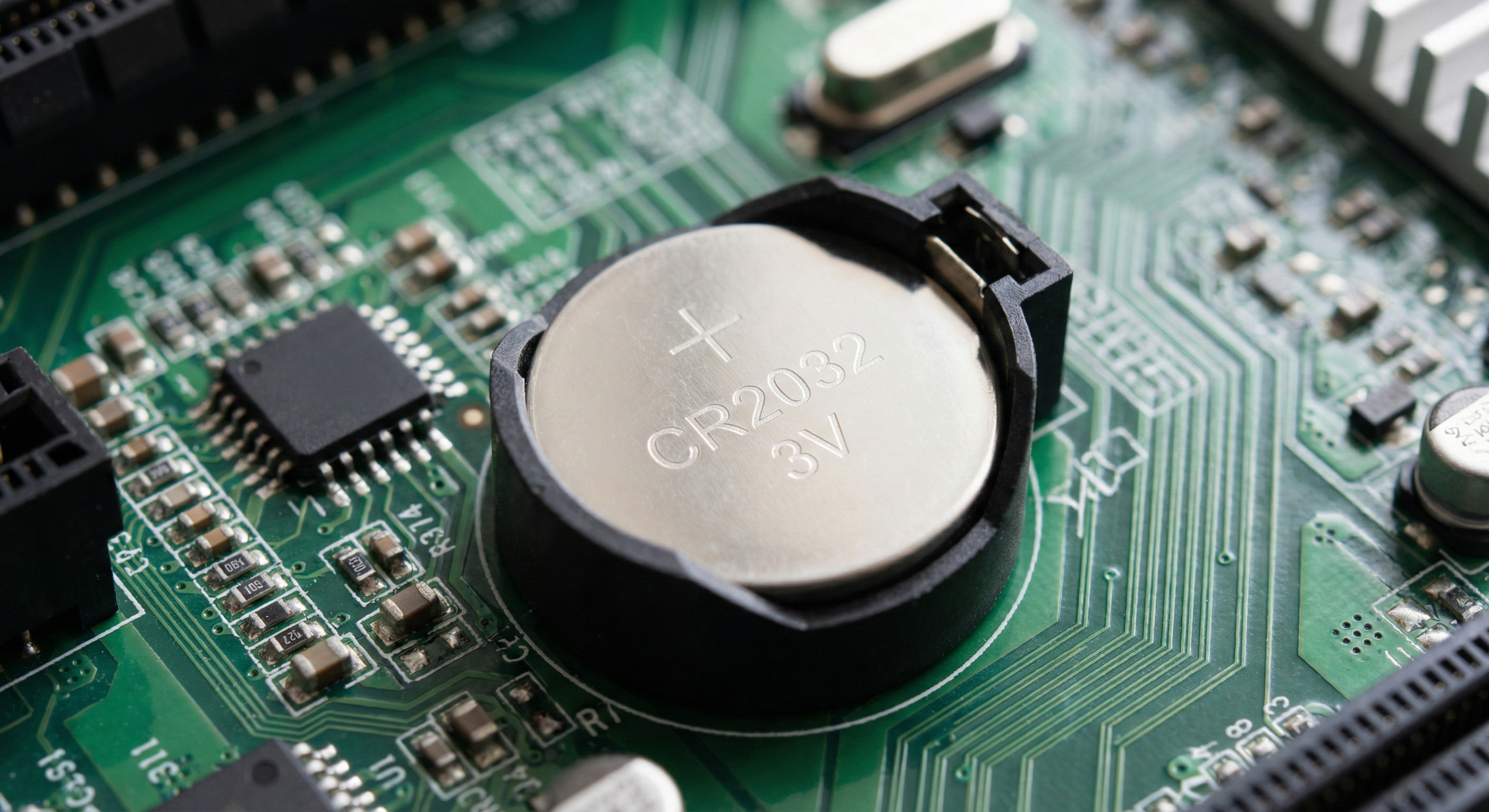 Bateria BIOS na płycie głównej