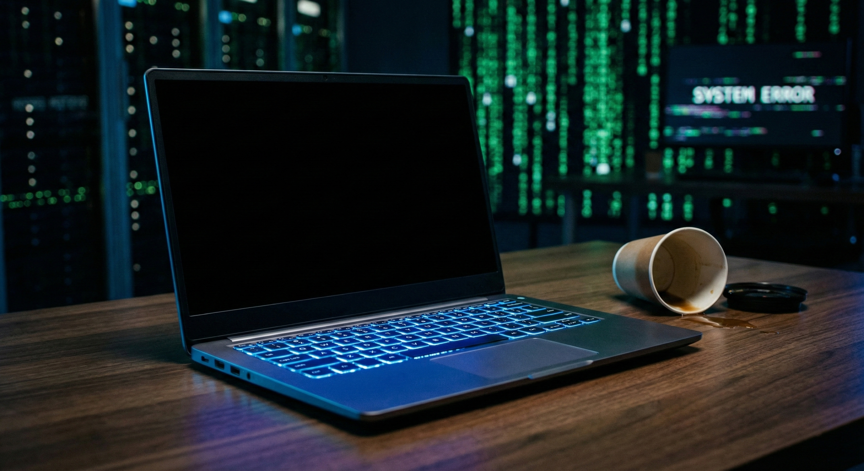 Czarny ekran laptopa - diagnostyka