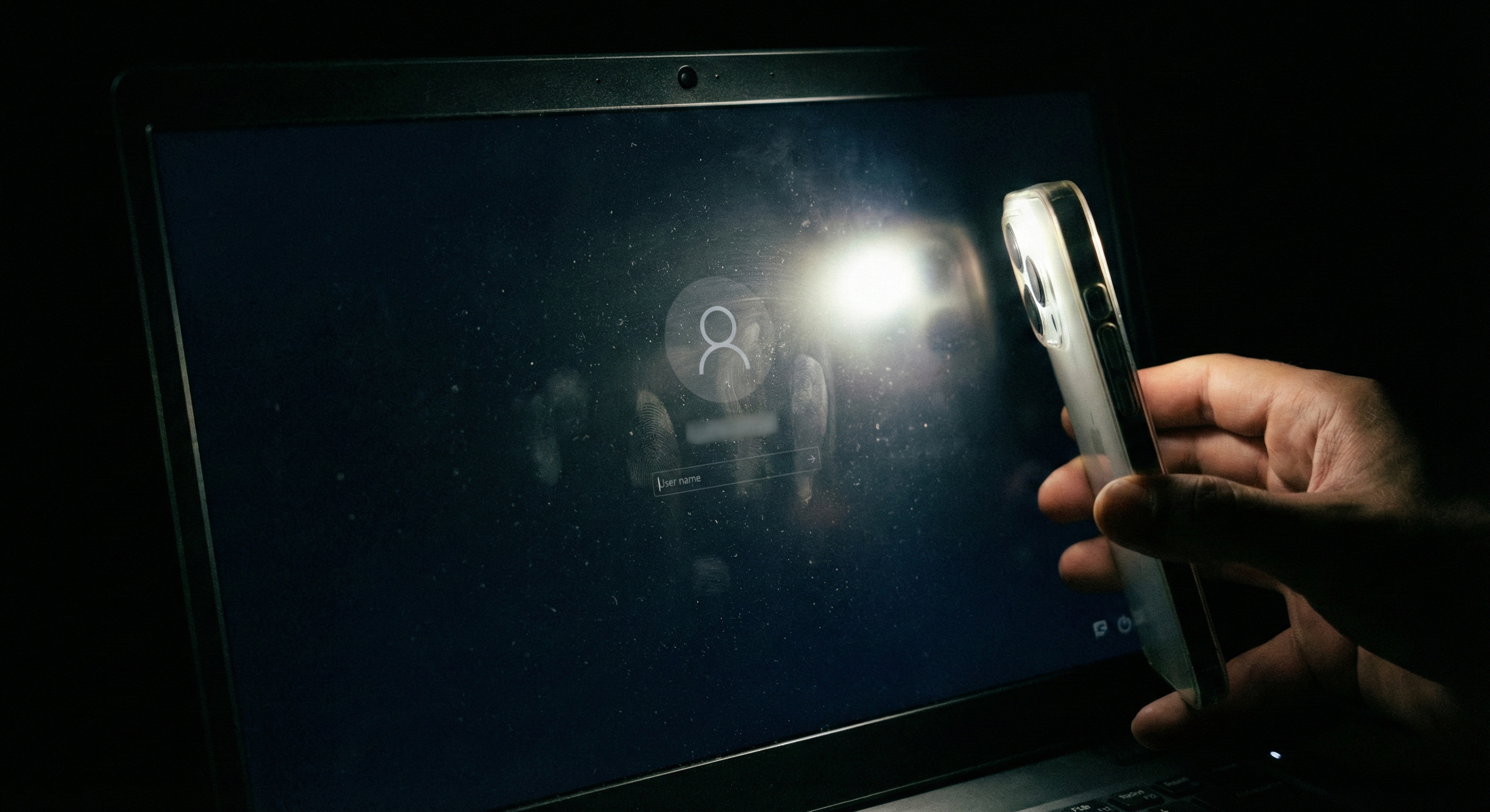 Laptop podłączony do monitora zewnętrznego